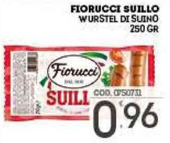 Eurocash Fiorucci Suillo Wurstel di Suino 250 gr offerta