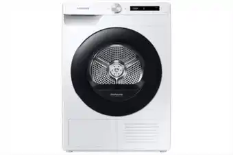 Euronics Samsung - asciugatrice dv90t5240aw/s3 - 9 kg - a+++-bianco con oblo' shiny black offerta