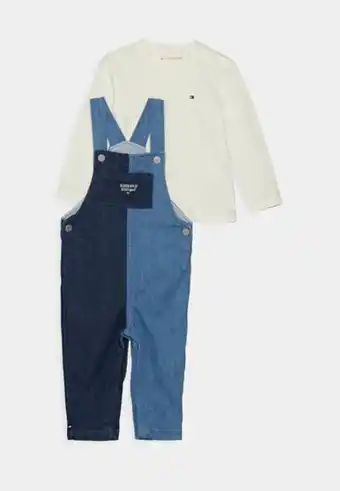 Baby dungaree set - salopette - ivory