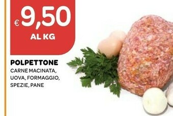 Ekom Polpettone Carne Macinata/ Uova/ Formaggio/ Spezie/ Pane offerta