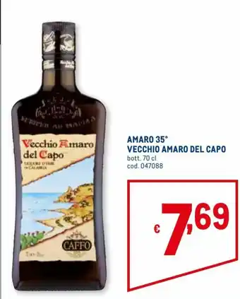 Metro Vecchio Amaro Del Capo Amaro 35° 70 cl offerta