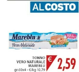 Mercatò Mareblu Tonno Vero Naturale offerta