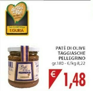 Mercatò Pelelgrino Patè Di Olive Taggiasche offerta