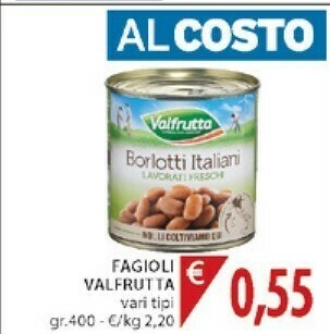 Mercatò Valfrutta Fagioli offerta