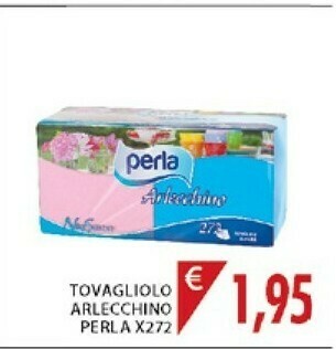 Mercatò Perla Arlecchino Tovagliolo offerta