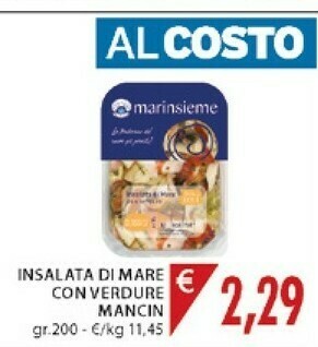 Mercatò Mancini Mancin Insalata Di Mare Con Verdure offerta