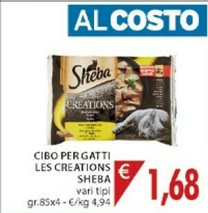 Mercatò Sheba 333347 340g Cibo Umido Per Gatti offerta