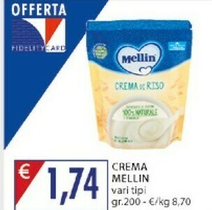 Mercatò Mellin Crema De Riso offerta