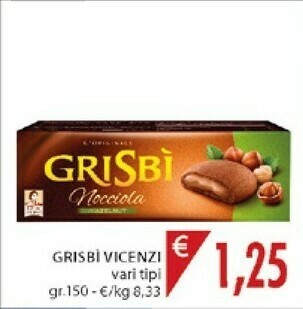 Matilde Vicenzi - Grisbì Nocciola 150 G(ml)