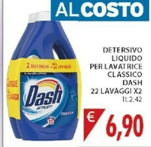 Mercatò Dash Detersivo Liquido Per Lavatrice Classico offerta