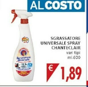 Mercatò Chanteclair Sgrassatore Universale Spray offerta