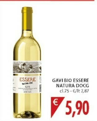Mercatò Gavi Gio Essere Natura DOCg offerta