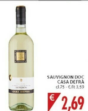 Mercatò Casa Defra Sauvignon DOC offerta
