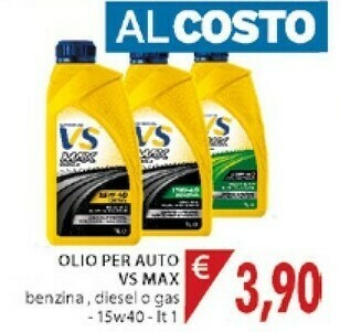 Mercatò Vs Max Olio Per Auto offerta