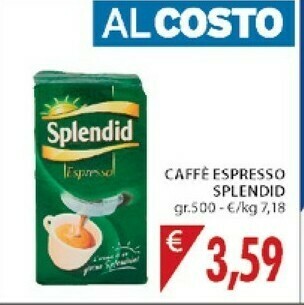 Mercatò Splendid Caffè Espresso 500 G(ml) offerta