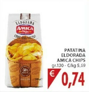 Mercatò Amica chips Eldorada Sapori Dell'Orto 130 G(ml) offerta