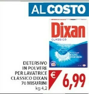 Mercatò Dixan Detersivo In Polvere Per Lavatrice Classico offerta