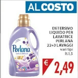 Mercatò Perlana Detersivo Liquido Per Lavatrice offerta