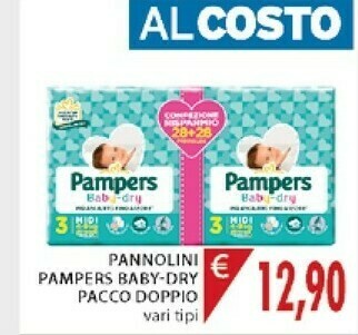 Mercatò Pampers Pannolini Baby-dry Pacco Doppio offerta