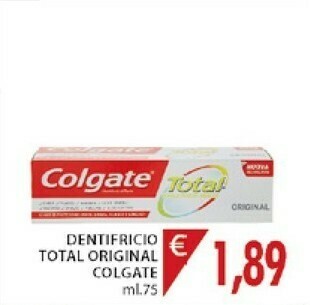 Mercatò Colgate Dentifricio Total Original offerta