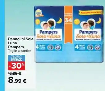 Carrefour Iper Pannolini sole luna pampers offerta