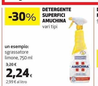 Coop Detergente superfici amuchina offerta