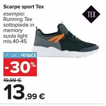 Carrefour Iper Scarpe sport tex offerta