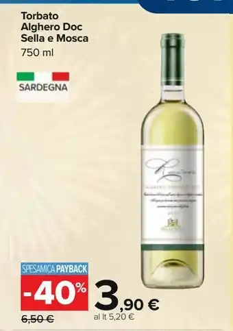 Carrefour Iper Torbato alghero doc sella e mosca offerta
