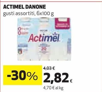Coop Actimel danone offerta