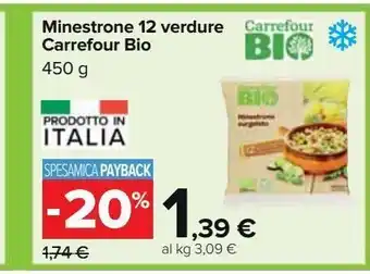 Carrefour Iper Minestrone 12 verdure carrefour bio offerta