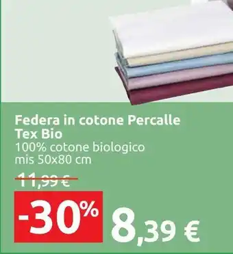 Carrefour Iper Federa in cotone percalle tex bio offerta