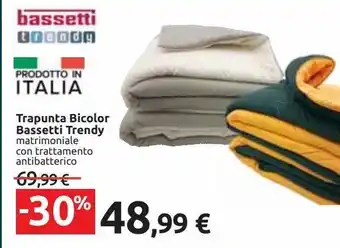 Carrefour Iper Trapunta bicolor bassetti trendy offerta