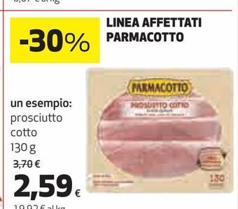 Coop Linea affettati parmacotto offerta