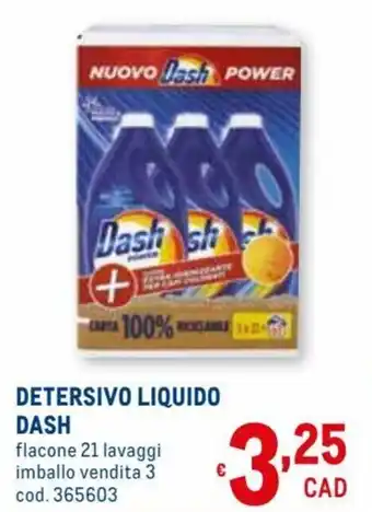 Metro Dash Detersivo Liquido 21 lavaggi offerta
