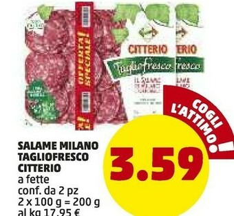 PENNY Citterio Salame Milano Tagliofresco offerta