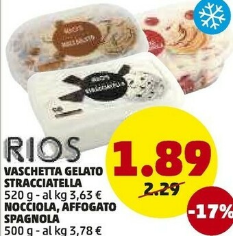 PENNY Rios Vaschetta Gelato Stracciatella offerta