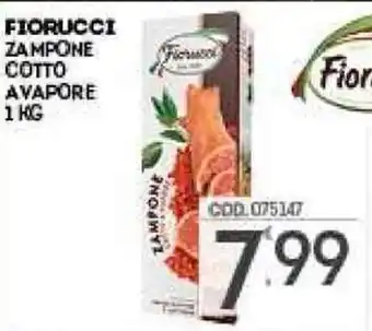 Eurocash Fiorucci Zampone Cotto Avapore 1 kg offerta