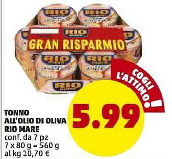 PENNY Rio Mare Tonno All'Olio Di Oliva offerta