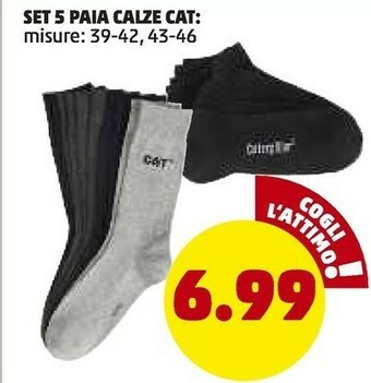 PENNY Set 5 Paia Calze offerta