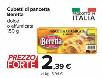 Carrefour Iper Cubetti di pancetta beretta offerta