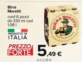 Carrefour Iper Birra moretti offerta