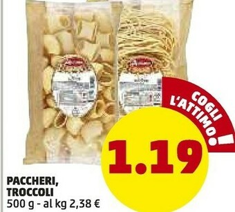 PENNY Penny Market Paccheri offerta