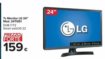 Carrefour Iper Tv monitor lg 24" mod. 24tq51 offerta
