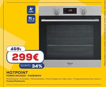 Euronics Hotpoint forno incasso - fa2844hix offerta