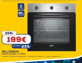 Euronics De longhi forno incasso - flm6lx offerta