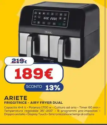 Ariete friggitrice - airy fryer dual