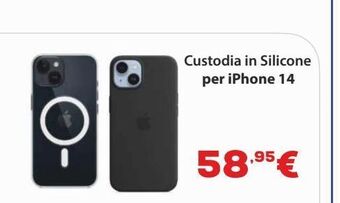 Custodia in silicone per iphone 14
