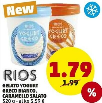 PENNY Rios Gelato Yogurt Greco Bianco offerta