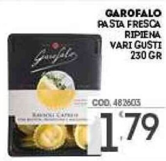Eurocash Garofalo Pasta Fresca Ripiena vari gusti 230 gr offerta