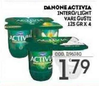Eurocash Danone Activia Intero/Light vari gusti 125 gr x 4 offerta